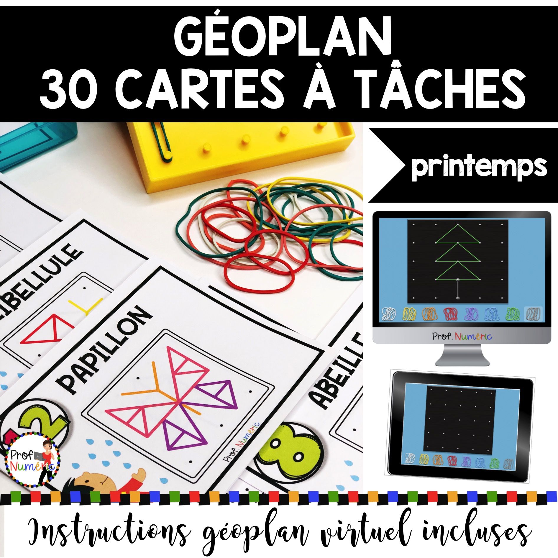 Geoplan 30 Cartes A Taches Imprimer Virtuel Theme Printemps Prof Numeric