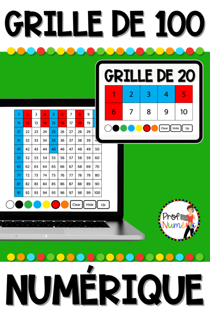 5 idées pour jouer avec la grille de nombres numérique - Prof Numéric
